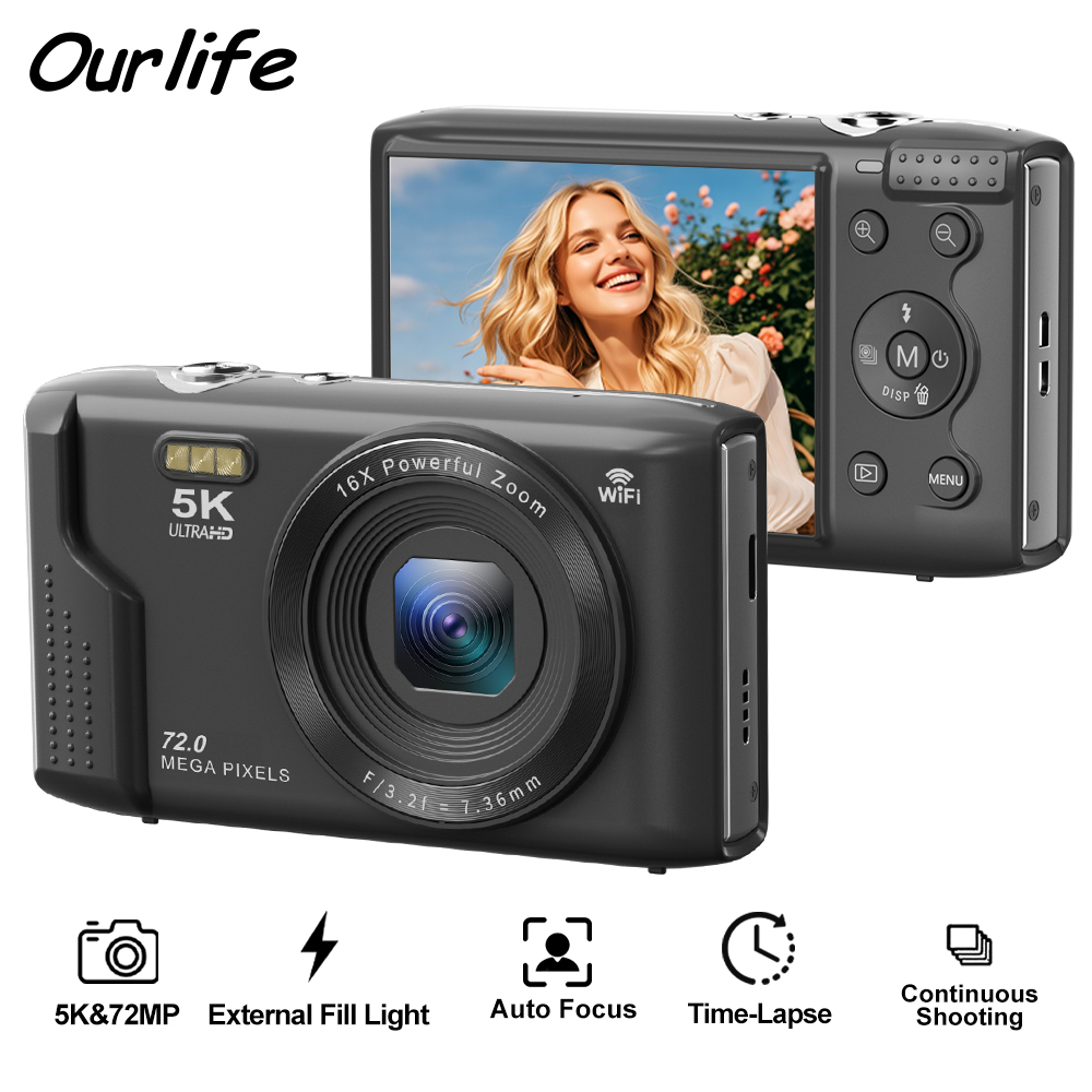 Canon Camera Eos R50 - Ourlife 컴팩트 디지털 카메라 5K 72MP